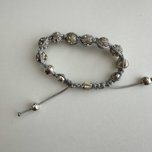 Pandora Silver Rhinestone Adjustable Bracelet - Picture 3 of 5